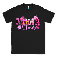 Black mama claus pink christmas Classic Tee - CowGirlArtShop