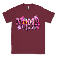 Burgundy mama claus pink christmas Classic Tee - CowGirlArtShop