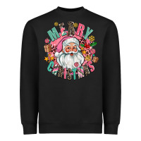 Black merry christmas santa Heavyweight Sweatshirt - AdoDesignShop
