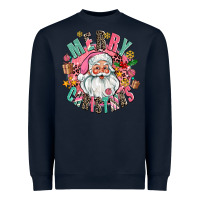 Navy merry christmas santa Heavyweight Sweatshirt - AdoDesignShop