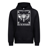 Black womens hex the patriarchy uterus tarot card halloween feminist t shirt Urban Hoodie - maiPhamDesign