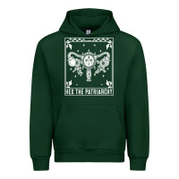 Forest Green womens hex the patriarchy uterus tarot card halloween feminist t shirt Urban Hoodie - maiPhamDesign