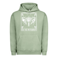 Pigment Oil Green womens hex the patriarchy uterus tarot card halloween feminist t shirt Urban Hoodie - maiPhamDesign