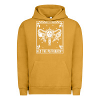 Pigment Peanut Butter womens hex the patriarchy uterus tarot card halloween feminist t shirt Urban Hoodie - maiPhamDesign
