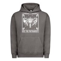 Womens Hex The Patriarchy Uterus Tarot Card Halloween Feminist T Shirt Urban Hoodie | Teevron