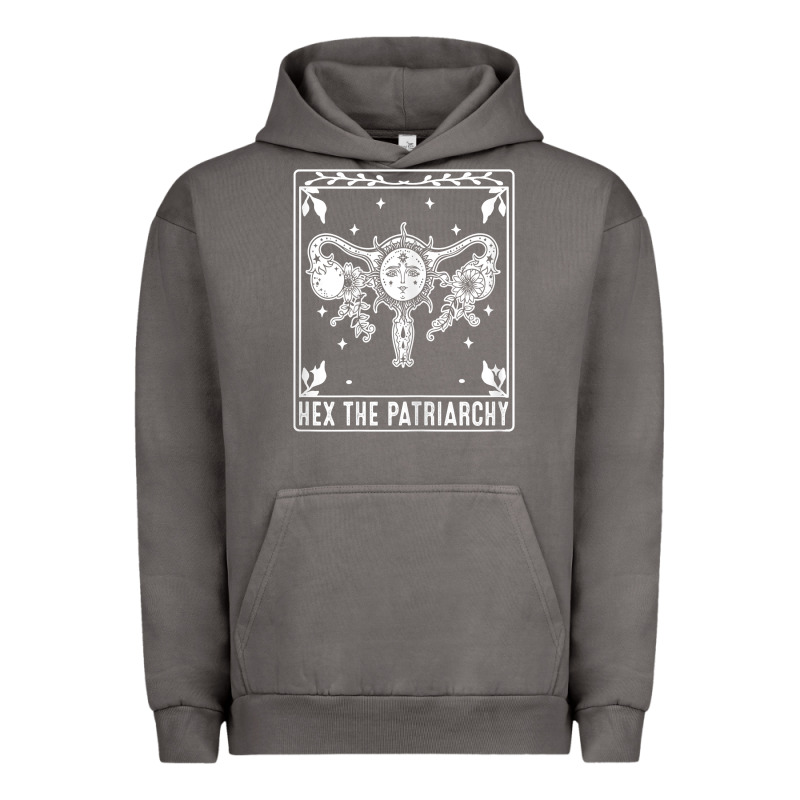 Womens Hex The Patriarchy Uterus Tarot Card Halloween Feminist T Shirt Urban Hoodie by maiPhamDesign | Teevron