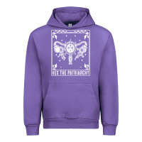 Tulip womens hex the patriarchy uterus tarot card halloween feminist t shirt Urban Hoodie - maiPhamDesign