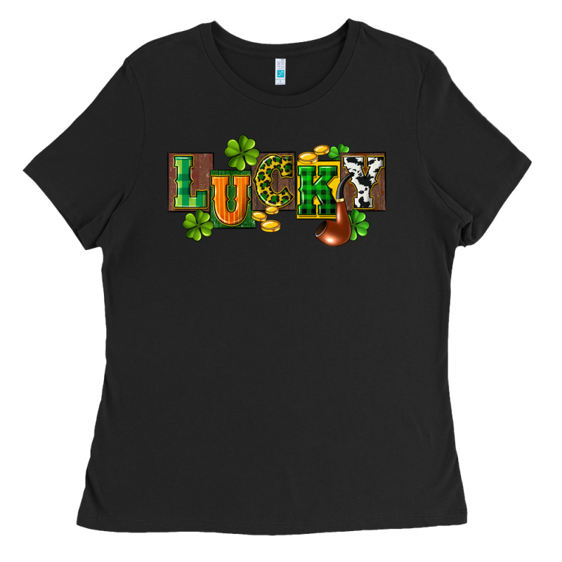 Western Lucky St. Patrick's Day Ladies Tee by CowGirlArtShop | Teevron