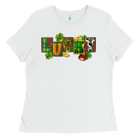 White Western lucky St. Patrick's Day Ladies Tee - CowGirlArtShop