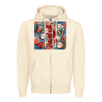 Sandshell baseball Zipper Hoodie - AdoDesignShop