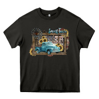 Asphalt Small town USA truck 4th of july Heavy Core Tee - HowdyJamesFarm