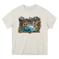 Small Town Usa Truck 4th Of July Heavy Core Tee | Teevron