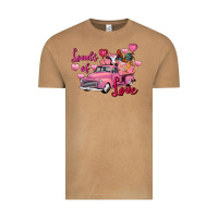 Loads Of Love Valentine's Day Farm Truck Vintage Tee | Teevron