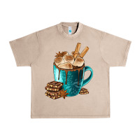 French Oak Chocolate And Coffee Urban Heavy Tee - FaDigitalArtStudio