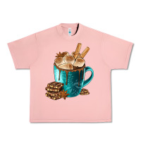 Salmon Chocolate And Coffee Urban Heavy Tee - FaDigitalArtStudio