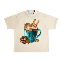 Sandshell Chocolate And Coffee Urban Heavy Tee - FaDigitalArtStudio