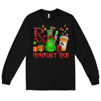 Black pharmacy tech christmas Long Sleeve Tee - FaDigitalArtStudio