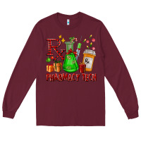 Burgundy pharmacy tech christmas Long Sleeve Tee - FaDigitalArtStudio