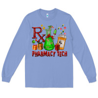Colony Blue pharmacy tech christmas Long Sleeve Tee - FaDigitalArtStudio