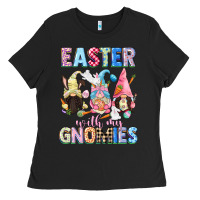 Black Easter with my gnomies  Easter Day Ladies Tee - CowGirlArtShop