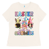 Bone Easter with my gnomies  Easter Day Ladies Tee - CowGirlArtShop