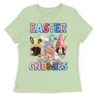 Easter With My Gnomies  Easter Day Ladies Tee | Teevron