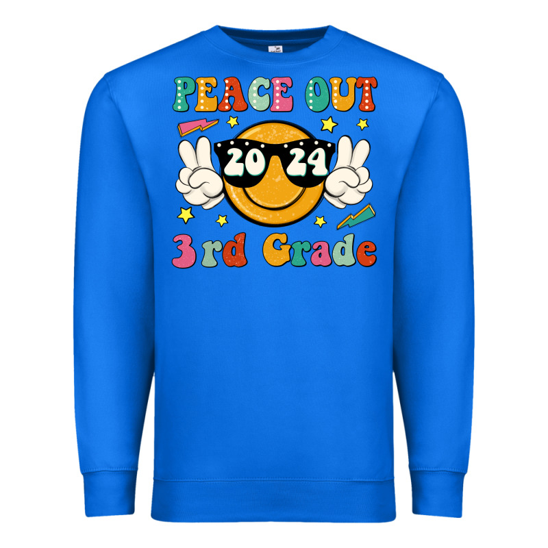 Peace Out 2024 3rd Grade Premium Sweatshirt by JahusDesignShop | Teevron