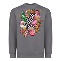 Storm pink christmas lightning bolt Heavyweight Sweatshirt - AdoDesignShop