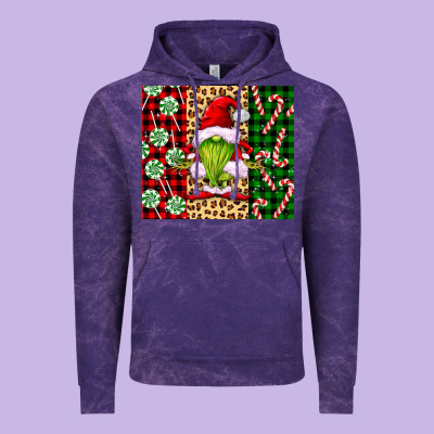 Green Christmas Gnome Vintage Hoodie Designed By Fadigitalartstudio