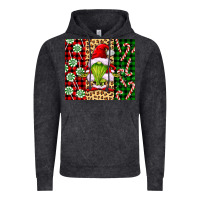 Vintage Black green christmas gnome Vintage Hoodie - FaDigitalArtStudio