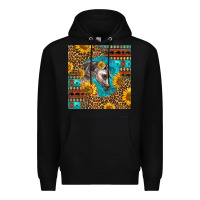 Black arabian horse Premium Hoodie - LillyAllenDesigns