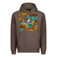 Coffee arabian horse Premium Hoodie - LillyAllenDesigns