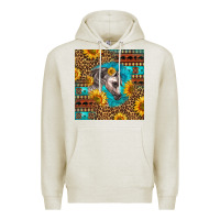 Oatmeal Heather arabian horse Premium Hoodie - LillyAllenDesigns