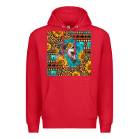 Red arabian horse Premium Hoodie - LillyAllenDesigns