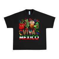 Black Viva Mexico Coffee Cups With Cactus And Tequila Urban Heavy Tee - FaDigitalArtStudio