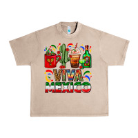 French Oak Viva Mexico Coffee Cups With Cactus And Tequila Urban Heavy Tee - FaDigitalArtStudio