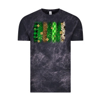 Cloud Black St. Patrick's Day brushstroke Vintage Tee - OliviaCreatesArt