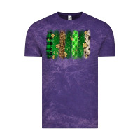 Cloud Purple St. Patrick's Day brushstroke Vintage Tee - OliviaCreatesArt