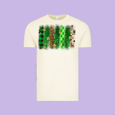 St. Patrick's Day Brushstroke Vintage Tee Designed By Oliviacreatesart