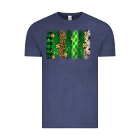 Vintage Denim St. Patrick's Day brushstroke Vintage Tee - OliviaCreatesArt