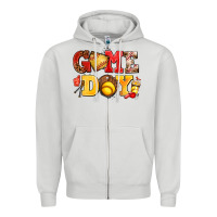 Dove Grey game day softball Zipper Hoodie - AdoDesignShop