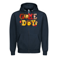 Navy game day softball Zipper Hoodie - AdoDesignShop