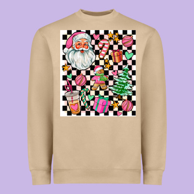 Pink Christmas Elementary Heavyweight Sweatshirt Designed By Adodesignshop