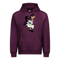 Mauve Wine day gift for cartoon goofy character Urban Hoodie - maiPhamDesign