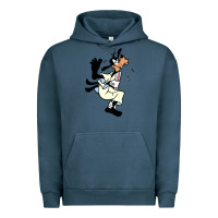 Pigment Midnight Navy day gift for cartoon goofy character Urban Hoodie - maiPhamDesign