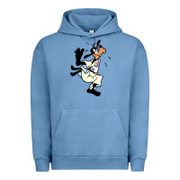 Pigment Pebble Blue day gift for cartoon goofy character Urban Hoodie - maiPhamDesign