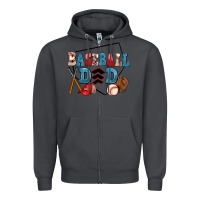 Smoke baseball dad Zipper Hoodie - AdoDesignShop