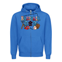 True Royal baseball dad Zipper Hoodie - AdoDesignShop