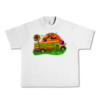 Lunar Rock Halloween School Bus Urban Heavy Tee - FaDigitalArtStudio