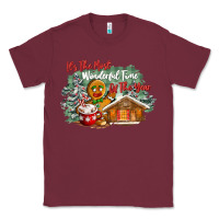 Burgundy its the wonderful time of the year Classic Tee - CowGirlArtShop